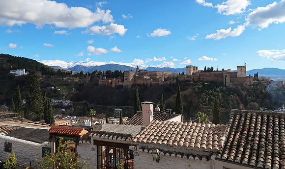 View of Alhambra from San Nicolas Church
