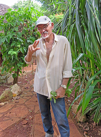 Cuban organic farmer