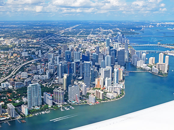 Miami, aerial view