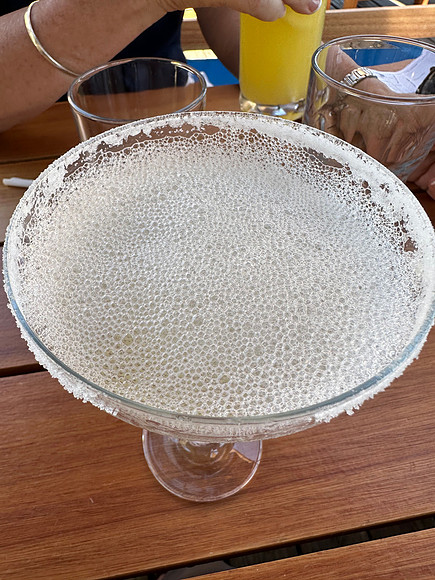 Soapy margarita!! Punta del Este, Uruguay