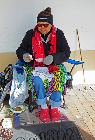Marlene Bitoui, Navajo silversmith, Santa Fe