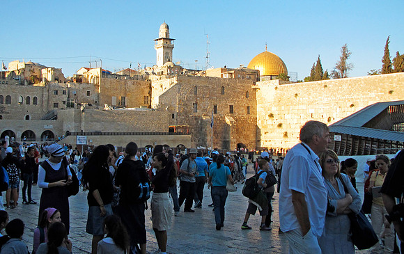 The Dome of the Rock and the Western Wall, Jerusalem