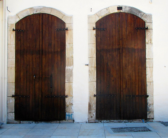 Castle doors, Limassol, Cyprus