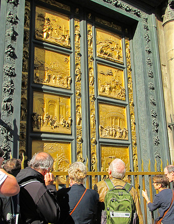 Baptistery - famous golden door