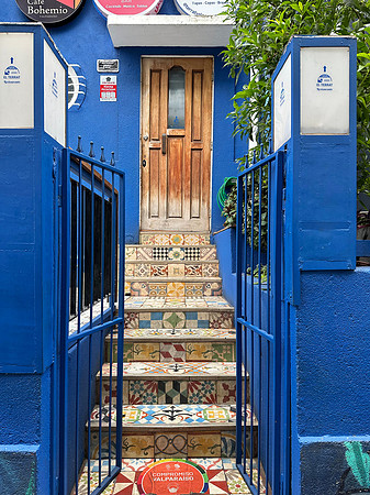 Doorway in Valparaiso, Chile