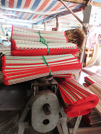 Completed mats ready for sale