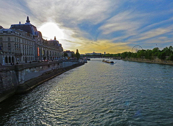 Sunset on the Seine River
