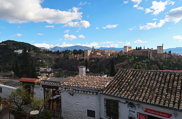 View of Alhambra from San Nicolas Church