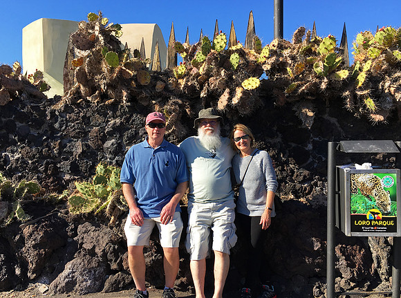 Mike, Russell and Gale at the Botanical Gardens