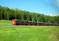 The Bernini Express train
