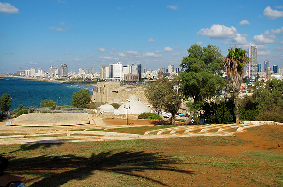 The beautiful Mediterranean with Tel Aviv in the background