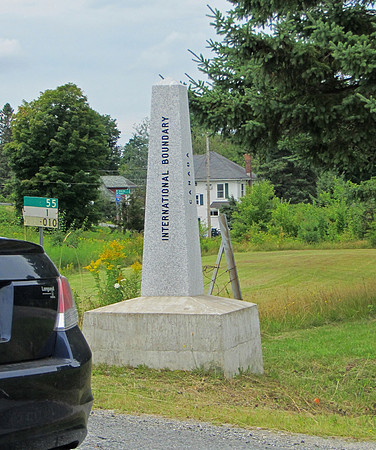 International border between Canada and the USA