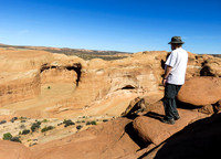 Overlooking the trail