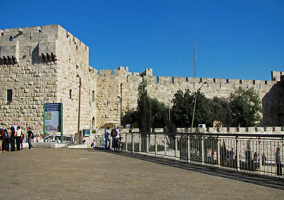 The walls of Jerusalem, built around 1537