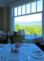 View of Mount Washington from the dining room at Omni Mount Washington Hotel