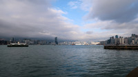 HK harbor at dusk