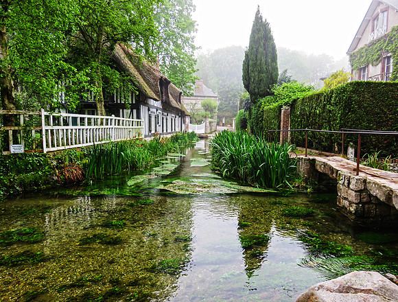 The River Veules, Veules les Roses, France